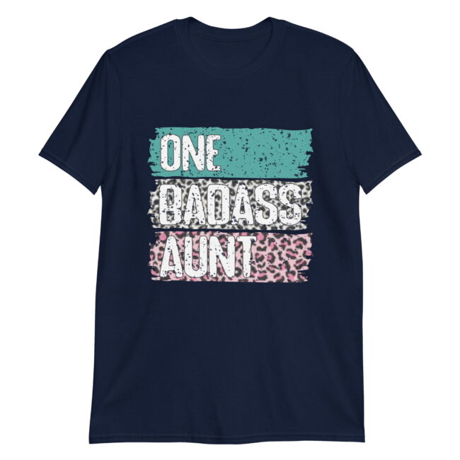 One Badass Aunt. Camiseta de manga corta unisex - Imagen 2