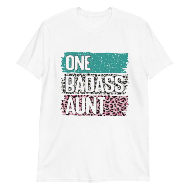 One Badass Aunt. Camiseta de manga corta unisex - Imagen 5